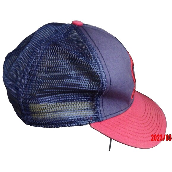 Stay Southern Georgia Baseball Hat Cap Adjustable Trucker Blue Red Peach State - Picture 6 of 9